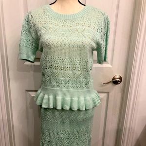 LC Lauren Conrad Mint green 2 piece set